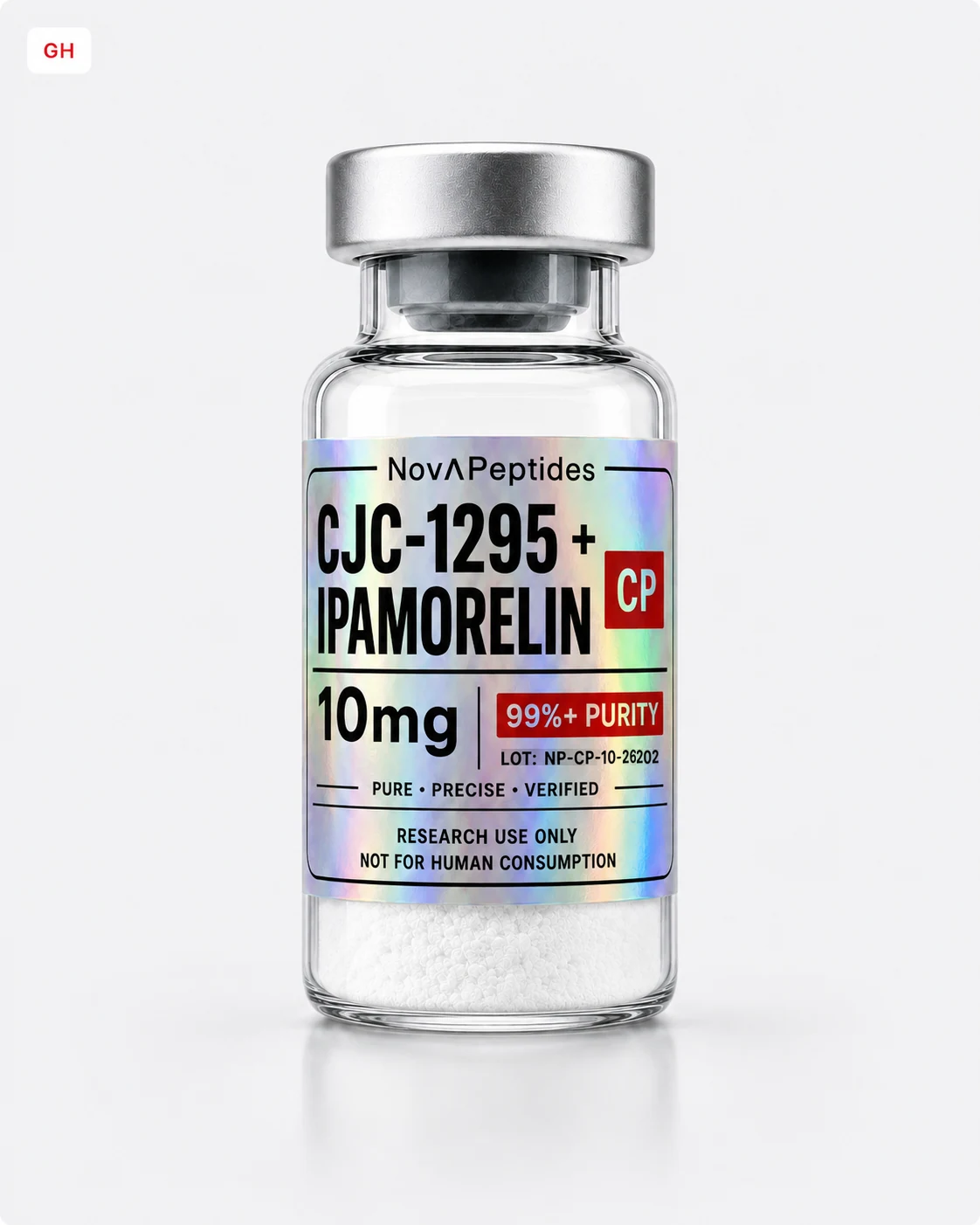 Vial de CJC-1295 + Ipamorelin 10 mg Nova Peptides