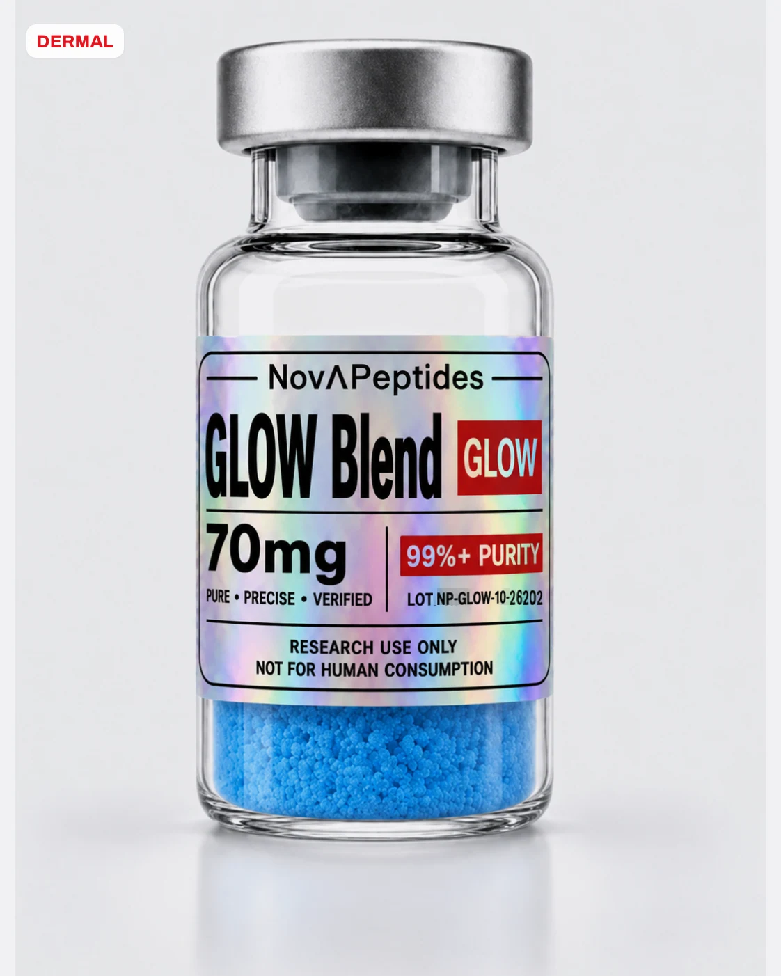 Vial de GLOW Blend Nova Peptides