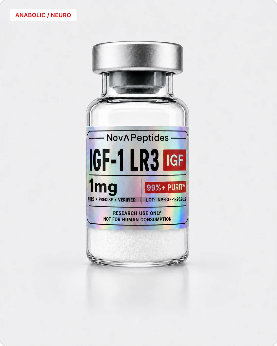 Vial de IGF-1 LR3 1 mg Nova Peptides