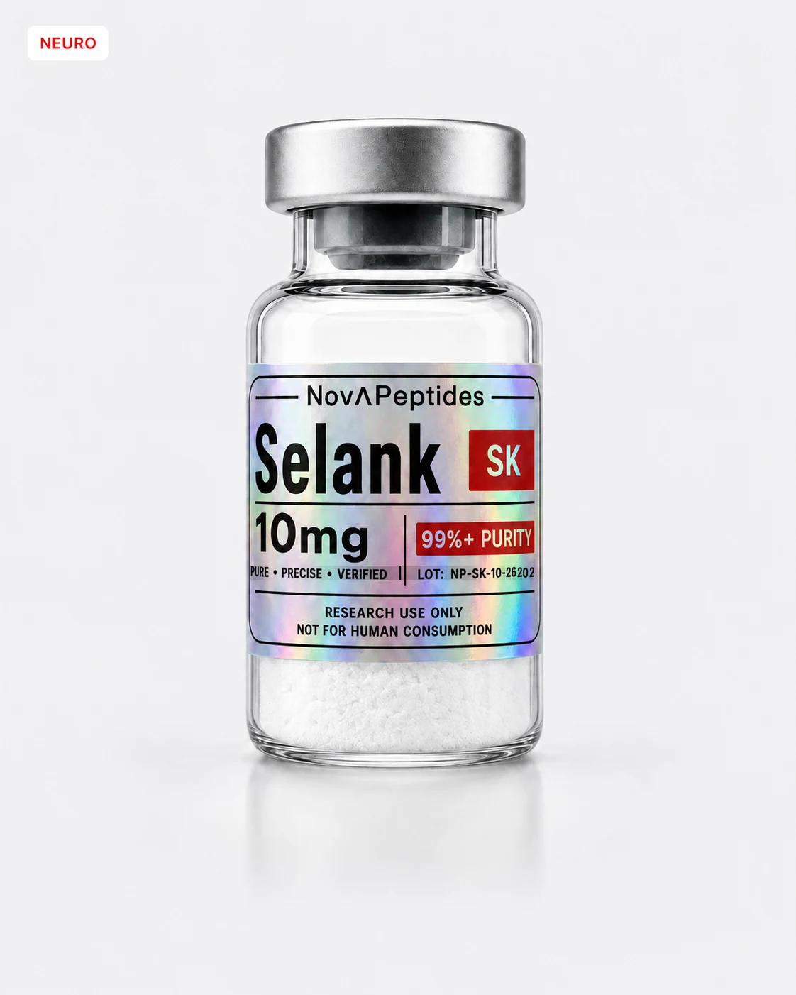 Vial de Selank 10 mg Nova Peptides